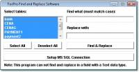 FoxPro Find and Replace Software screenshot