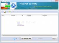 Eaglesoft Free PDF to HTML Converter screenshot