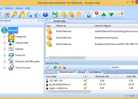 Internet Administrator for Network screenshot