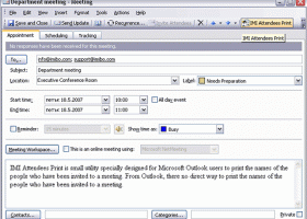 IMI Attendees Print screenshot