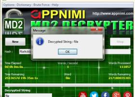 Appnimi MD2 Decrypter screenshot