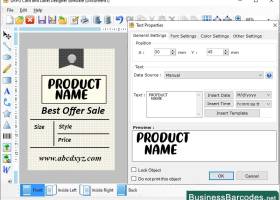 Professional Card Label Design Tool screenshot