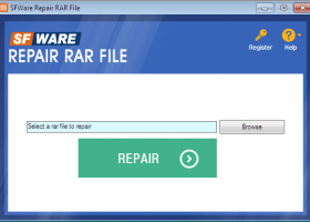 SFWare Repair RAR File screenshot