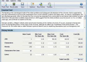 TexTally Professional Edition screenshot