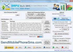 Android Mobile Phones SMS Software screenshot