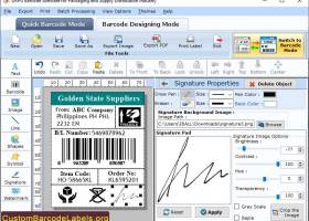 Packaging Barcode Labels screenshot