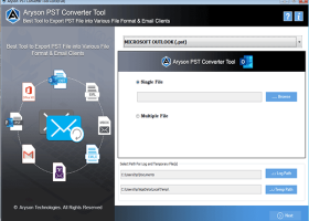 Aryson PST Migration Tool screenshot