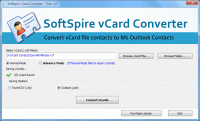 vCard Import to Outlook screenshot