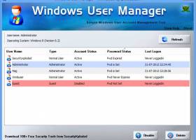 Windows User Manager screenshot