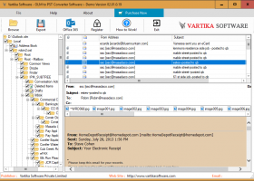 Vartika OLM to PST Converter Software screenshot