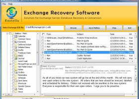 Exchange EDB to PST screenshot