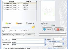 PDF to DWG Converter screenshot