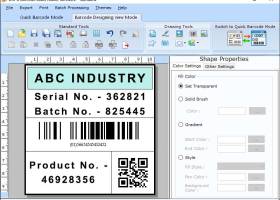 Advanced Barcode Printing Program screenshot