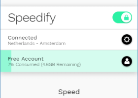 Speedify screenshot