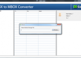 Gaintools DBX to MBOX Converter screenshot