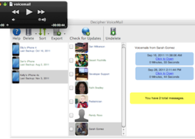 Decipher VoiceMail screenshot