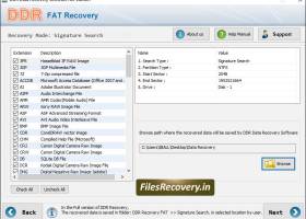 FAT Partition File Recovery Tool screenshot