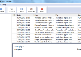 EML file Reader Windows 10 screenshot