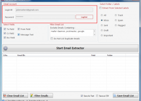 Email Address Extractor for Gmail screenshot