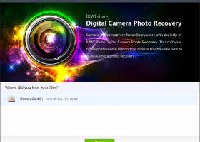 IUWEshare Digital Camera Photo Recovery screenshot