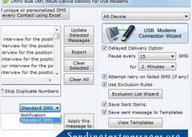 SMS Sending Software screenshot