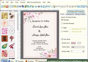 Wedding Card Software screenshot