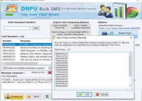 Windows Bulk Text Messaging Tool screenshot