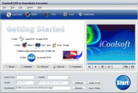 iCoolsoft DVD to Sony Media Converter screenshot