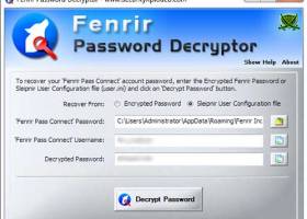 Fenrir Password Decryptor screenshot