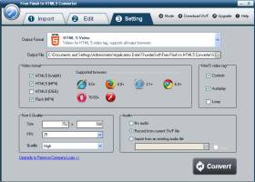 Free Flash to HTML5 Converter screenshot