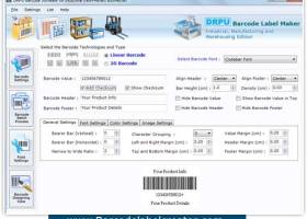 Manufacturing Barcode Label Creator screenshot