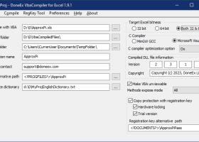 DoneEx VbaCompiler for Excel screenshot