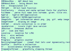 Common JDK 1.8+ Utility classes screenshot