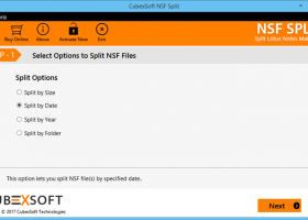 CubexSoft NSF Split screenshot