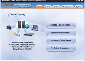 DriveHQ Online Backup Enterprise Edition screenshot