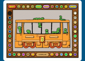 Coloring Book 6: Number Trains screenshot