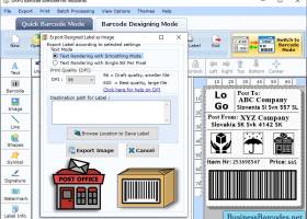 Post Office Barcode Label Software screenshot