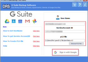 CloudMigration G Suite Backup Tool screenshot