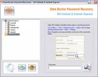 Outlook Password Restoration Software screenshot