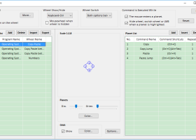 PlanetWheelShortcuts screenshot