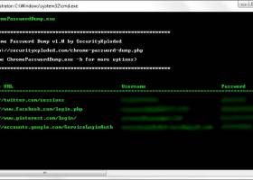 Password Dump for Chrome Browser screenshot