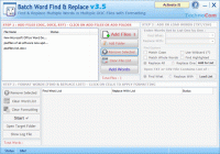 Batch Word Find and Replace screenshot