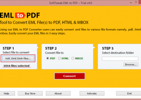 EML to PDF Converter screenshot