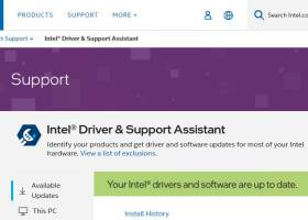 Intel Driver & Support Assistant screenshot