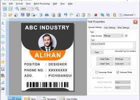 Windows OS ID Card Maker Software screenshot