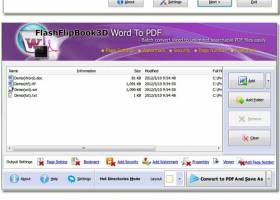 Flash Brochure Free Word to PDF screenshot