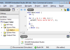 SEGGER Embedded Studio screenshot