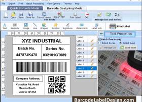 Barcode Label Design Software screenshot