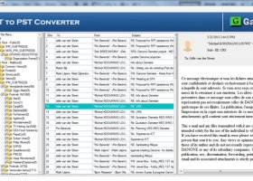 GainTools Gratuit OST en EML Convertisse screenshot