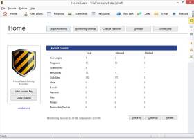 HomeGuard Activity Monitor screenshot